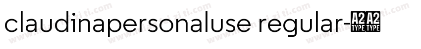 claudinapersonaluse regular字体转换